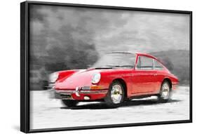 1964 Porsche 911 Watercolor-NaxArt-Framed Art Print