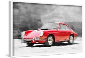 1964 Porsche 911 Watercolor-NaxArt-Framed Art Print