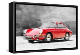 1964 Porsche 911 Watercolor-NaxArt-Framed Stretched Canvas