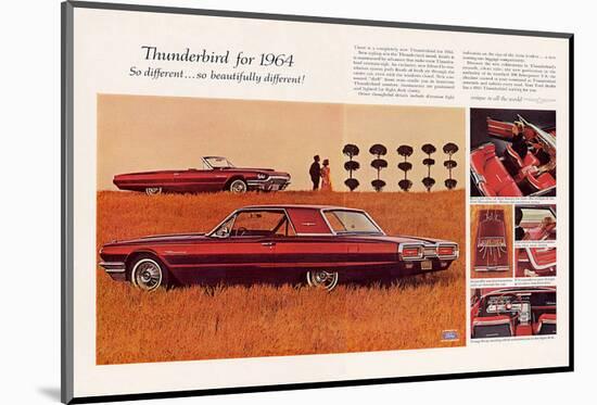 1964 Thunderbird -So Different-null-Mounted Art Print