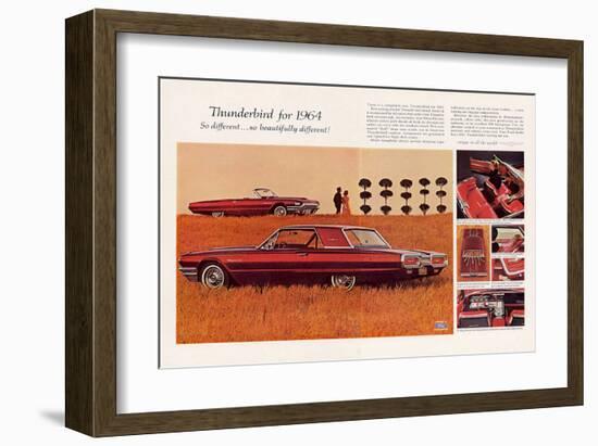 1964 Thunderbird -So Different-null-Framed Art Print