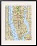 1964 Tourist Manhattan Map-National Geographic Maps-Framed Art Print