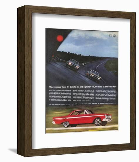 1964Mercury-Comet Daytona Test-null-Framed Art Print