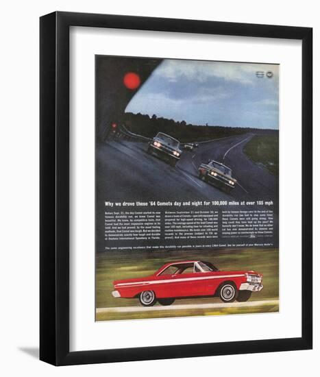 1964Mercury-Comet Daytona Test-null-Framed Art Print