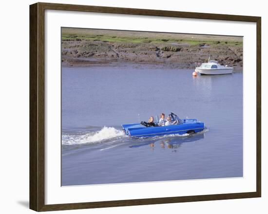 1965 Amphicar on Beaulieu river-null-Framed Photographic Print