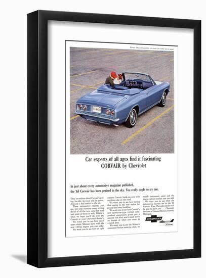 1965 GM Chevy Covair Praised-null-Framed Art Print