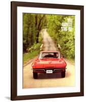 1965 GM Corvette Sting Ray-null-Framed Art Print