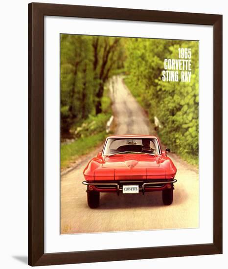 1965 GM Corvette Sting Ray-null-Framed Art Print