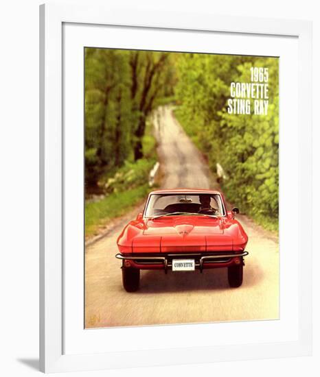 1965 GM Corvette Sting Ray-null-Framed Art Print