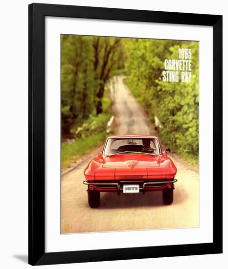 1965 GM Corvette Sting Ray-null-Framed Art Print