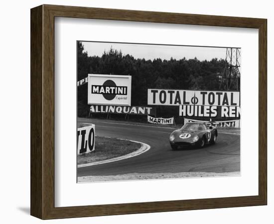 1965 Le Mans winning Ferrari 250 LM of Jochen Rindt and Masten Gregory-null-Framed Photographic Print