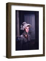 1965: Lyudmila Saveleva as Natasha Rostova Filming a Scene from the Film 'War and Peace', Russia-Dmitri Kessel-Framed Photographic Print