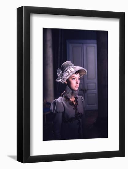 1965: Lyudmila Saveleva as Natasha Rostova Filming a Scene from the Film 'War and Peace', Russia-Dmitri Kessel-Framed Photographic Print