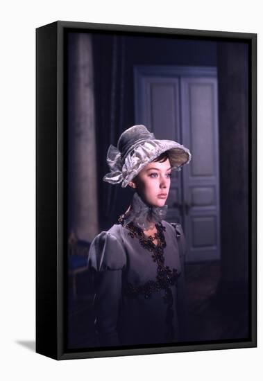 1965: Lyudmila Saveleva as Natasha Rostova Filming a Scene from the Film 'War and Peace', Russia-Dmitri Kessel-Framed Stretched Canvas