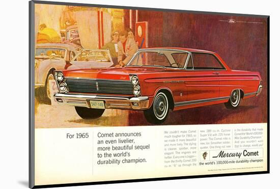 1965 Mercury Beautiful Sequel-null-Mounted Art Print