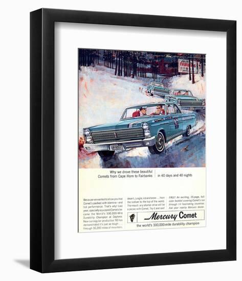 1965 Mercury Comets Fairbanks-null-Framed Art Print