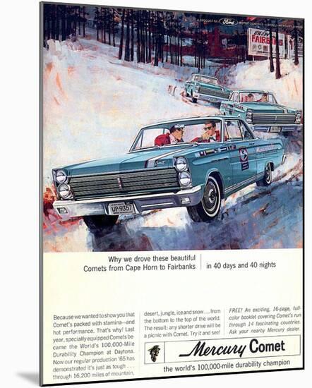 1965 Mercury Comets Fairbanks-null-Mounted Art Print