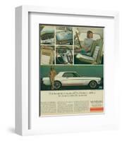 1965 Mustang-Luxury Interiors-null-Framed Art Print