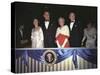 1965 Presidential Inauguration: the Lyndon Johnsons with Muriel and Hubert Humphrey-null-Stretched Canvas