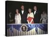 1965 Presidential Inauguration: the Lyndon Johnsons with Muriel and Hubert Humphrey-null-Stretched Canvas