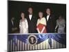 1965 Presidential Inauguration: the Lyndon Johnsons with Muriel and Hubert Humphrey-null-Mounted Photo