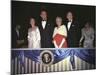 1965 Presidential Inauguration: the Lyndon Johnsons with Muriel and Hubert Humphrey-null-Mounted Photo