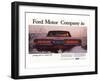 1965 Thunderbird Bird's Tail-null-Framed Art Print