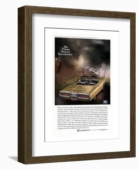 1965 Thunderbird Convertible-null-Framed Art Print