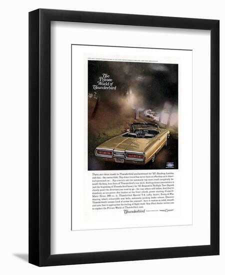 1965 Thunderbird Convertible-null-Framed Art Print