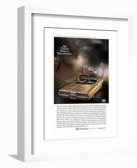 1965 Thunderbird Convertible-null-Framed Art Print