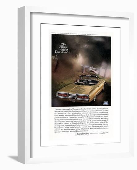 1965 Thunderbird Convertible-null-Framed Art Print