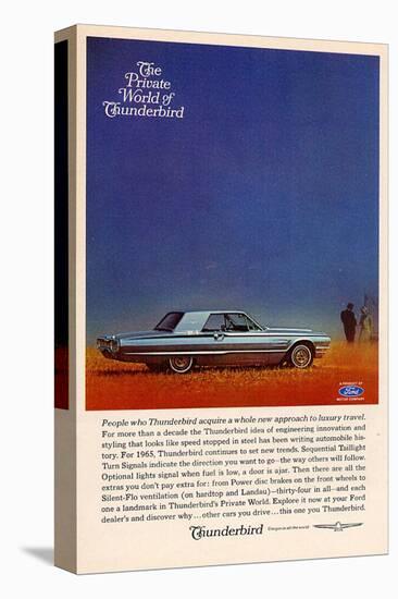 1965 Thunderbird Luxury Travel-null-Stretched Canvas