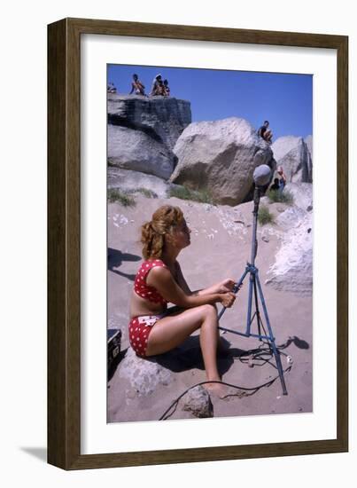 1965: Working on Set of Mosfilm Movie 'Doctor Dolittle', Russia-Dmitri Kessel-Framed Photographic Print