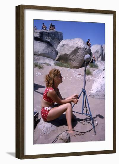 1965: Working on Set of Mosfilm Movie 'Doctor Dolittle', Russia-Dmitri Kessel-Framed Photographic Print