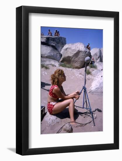 1965: Working on Set of Mosfilm Movie 'Doctor Dolittle', Russia-Dmitri Kessel-Framed Photographic Print