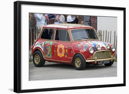 1966 Austin Mini Cooper S owned by Beatle George Harrison-null-Framed Photographic Print