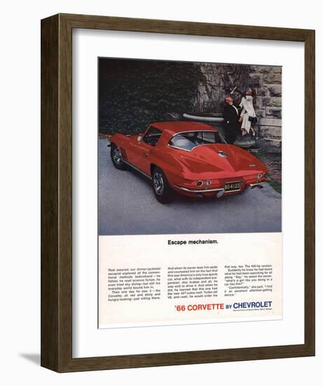 1966 Corvette Escape Mechanism-null-Framed Art Print