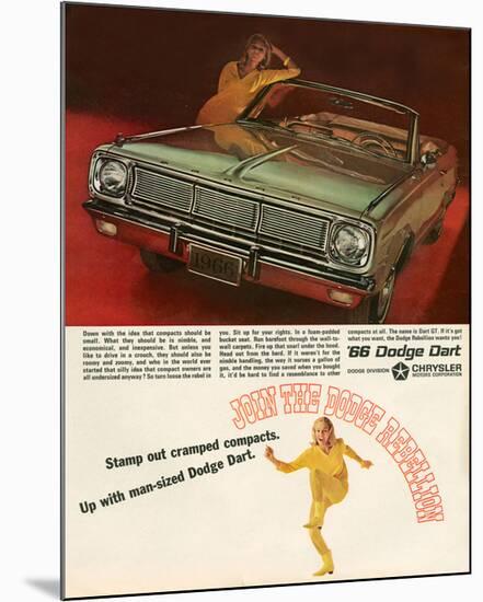 1966 Dodge Dart - Rebellion-null-Mounted Art Print