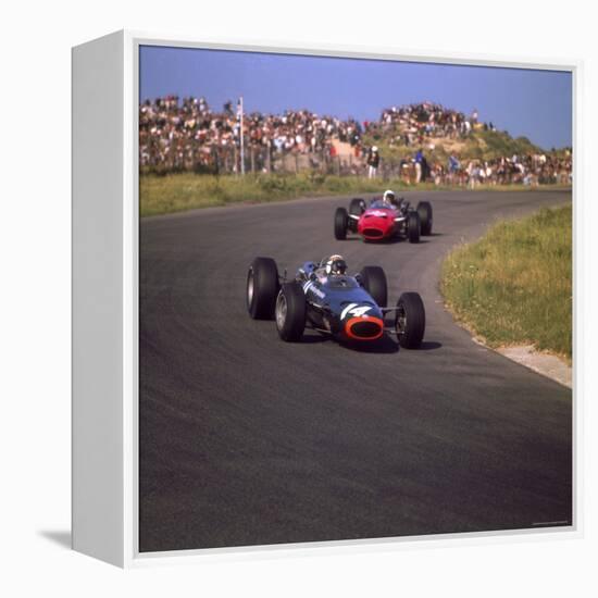 1966 Dutch Grand Prix, Jackie Stewart in BRM-null-Framed Stretched Canvas