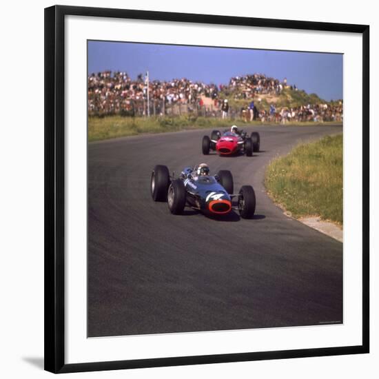 1966 Dutch Grand Prix, Jackie Stewart in BRM-null-Framed Photographic Print