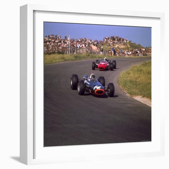 1966 Dutch Grand Prix, Jackie Stewart in BRM-null-Framed Photographic Print