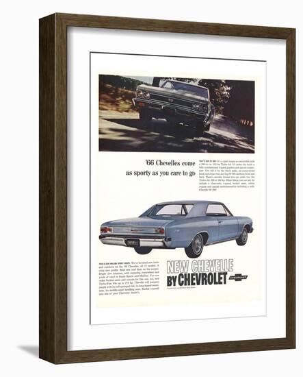 1966 GM Chevrolet Chevelles-null-Framed Art Print