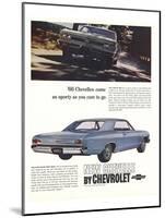 1966 GM Chevrolet Chevelles-null-Mounted Art Print