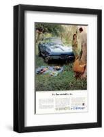 1966 GM Corvette Built for Two-null-Framed Art Print