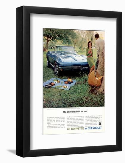 1966 GM Corvette Built for Two-null-Framed Art Print