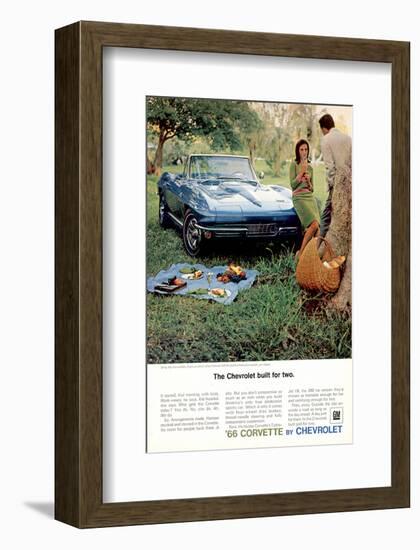 1966 GM Corvette Built for Two-null-Framed Art Print