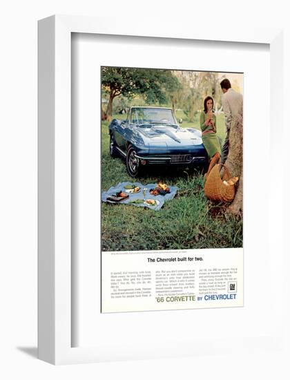 1966 GM Corvette Built for Two-null-Framed Art Print