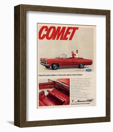 1966 Mercury - Comet Caliente-null-Framed Art Print