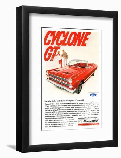 1966 Mercury-Comet Cyclone Gt-null-Framed Art Print