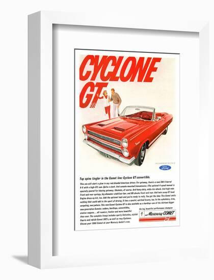 1966 Mercury-Comet Cyclone Gt-null-Framed Art Print